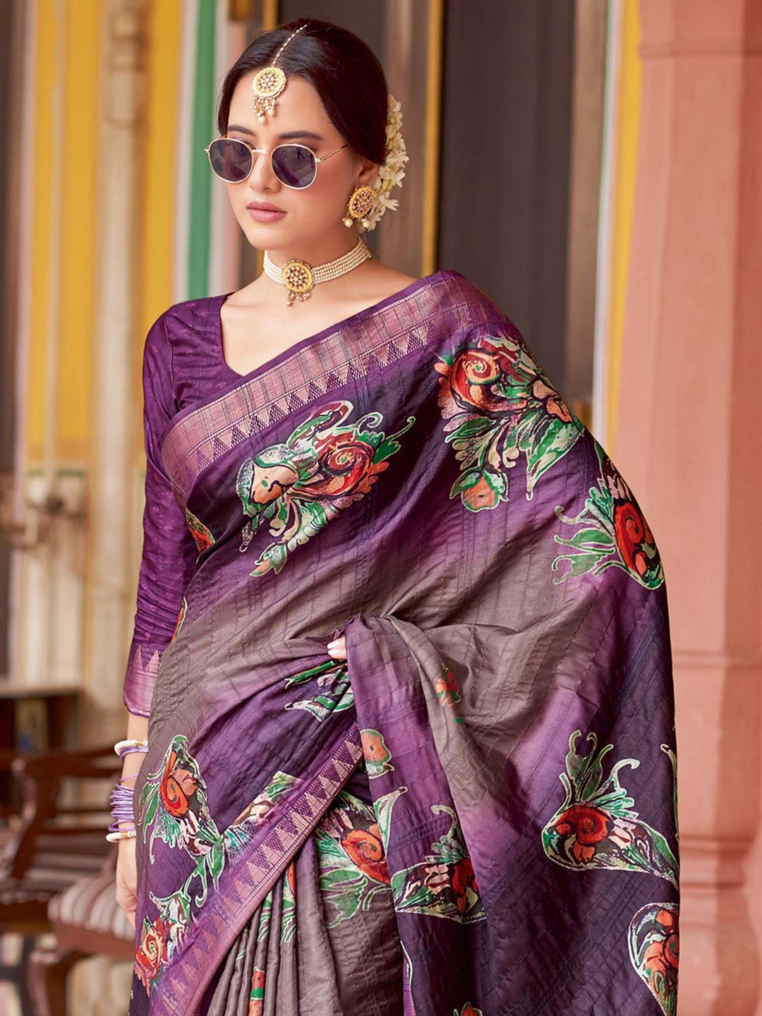 Rajgharana Kalamkari Woven Design Saree - Varnika Edition